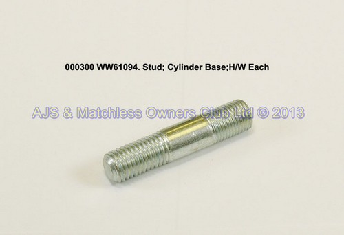 STUD: CYLINDER BASE: HEAVY WEIGHT SINGLES