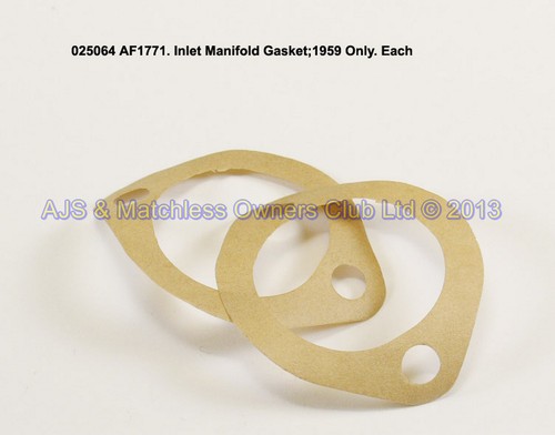 INLET MANIFOLD GASKET; 59 ONLY