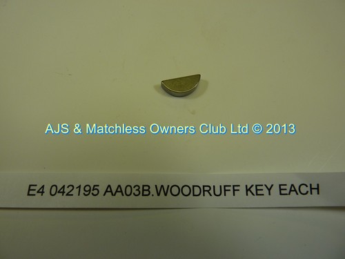 WOODRUFF KEY - GENERAL PURPOSE CAN BE USED FOR 000573 & 015330