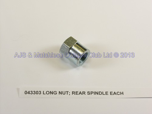 LONG NUT; REAR SPINDLE LIGHTWEIGHTS