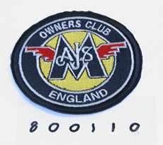 EMBROIDERED CLOTH SEW-ON CLUB BADGE