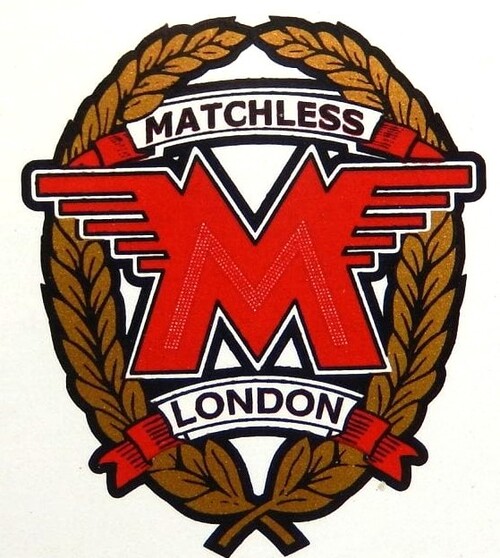 DECAL - MATCHLESS LOGO, 150MM (6 INCH) HIGH