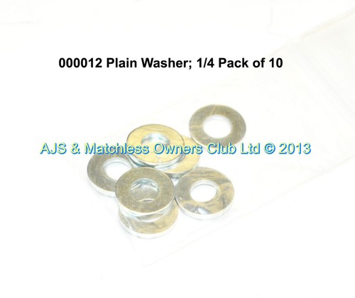 PLAIN WASHER; 1/4