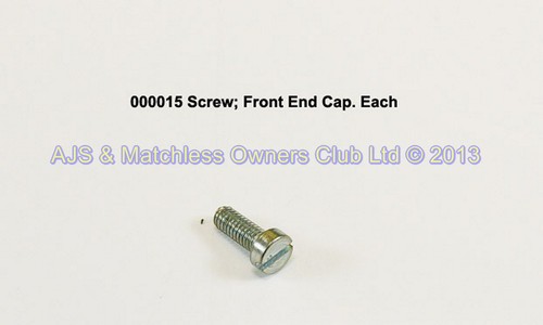 SCREW; OIL PUMP FRONT END CAP.  ALSO FRAME STUD EARTH SCREW