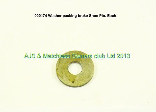 WASHER PACKING BRAKE SHOE PIN