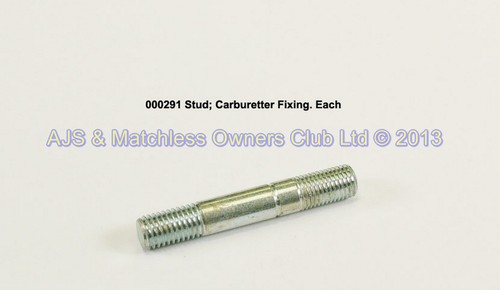 STUD: CARBURETTER FIXING 15/16 X 5/16 BSF 22 TPI AND 26 TPI