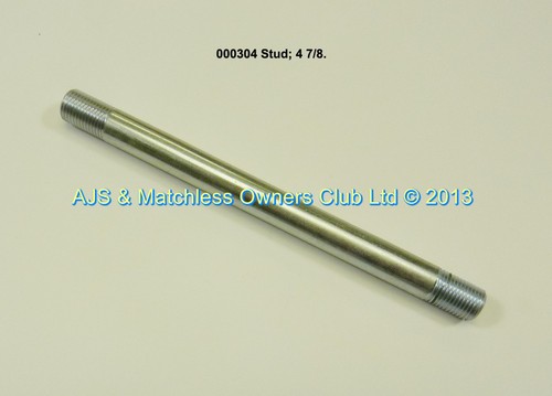 STUD: 4 7/8  X 3/8 X 26 TPI