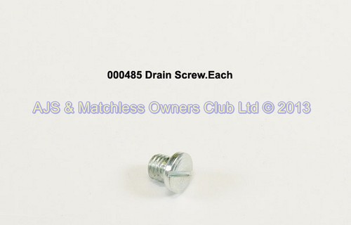 DRAIN SCREW C/CASE,  FORK SLIDERS,  SWING ARM CAP FILLER NEEDS 000203