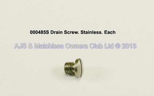 DRAIN SCREW.STAINLESS NEEDS SEALING WASHER 000203