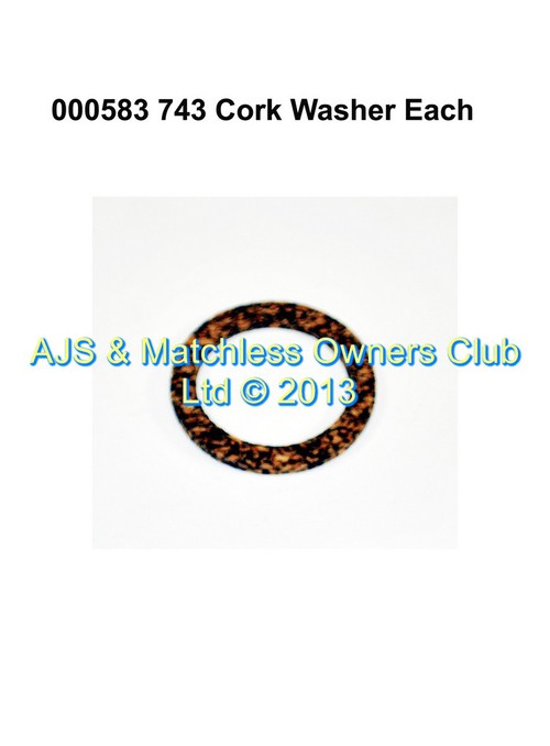 CORK WASHER FOR OIL FILTER CAP   000795