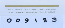 TRANSFER OIL TANK DO NOT ALLOW