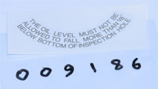 PRIMARY CHAINCASE OIL LEVEL