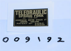 FR FORK PATENT NO 1 1/8 YOKE WATERSLIDE TRANSFER