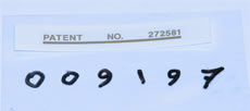 SWINGING ARM PATENT NUMBER