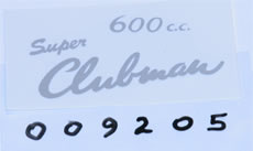 PETROL TANK  SUPER CLUBMAN TWIN  TRANSFER USE CENTRE TOP PETROL TANK