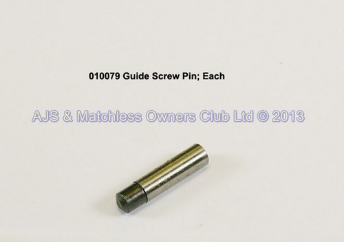 GUIDE SCREW PIN: OIL PUMP PLUNGER 1948 ONWARDS 1/4 GROOVE