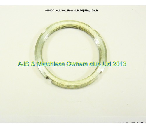 LOCK NUT: REAR HUB ADJ RING