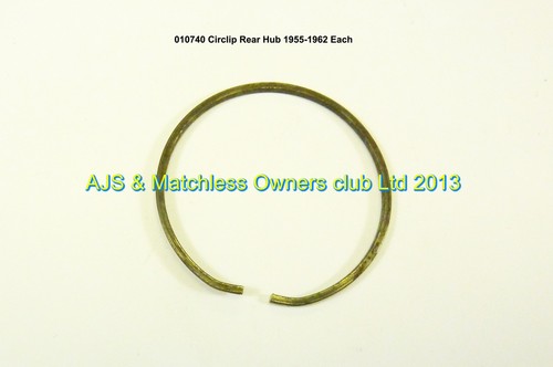 CIRCLIP REAR HUB 1955-62