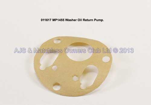 WASHER; PAPER FOR OIL PUMPS