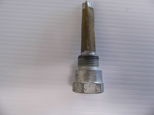 OIL FEED UNION WITH FILTER 3/8BSP  FOR 1947-51 SINGLES  EX FACTORY