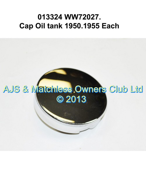 FILLER CAP 1949 - 1955  FLAT TOP BAYONET FITTING  2' 1/2 DIA