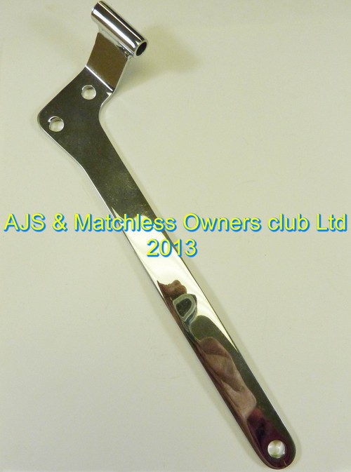 ANCHOR STAY.FRONT BRAKE PLATE. 1950-52 ONLY  --- POLISHED STAINLESS STEEL
