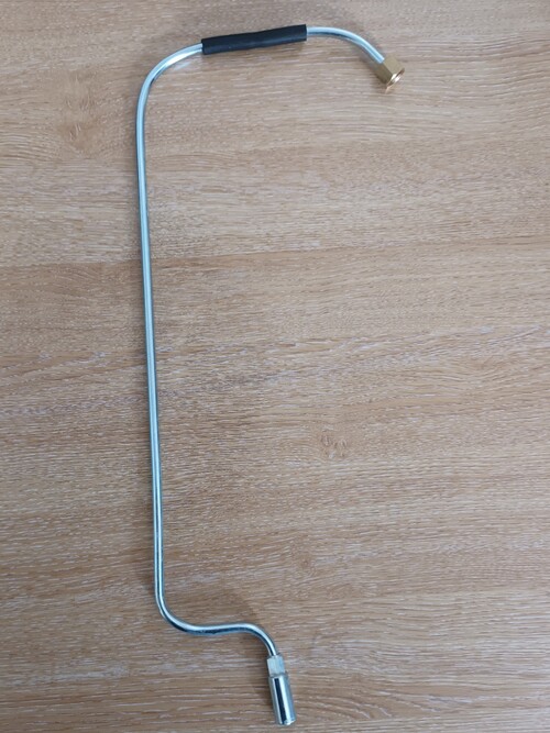 ROCKER BOX FEED PIPE WITH RUBBER FLEX PIPE