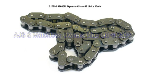 DYNAMO CHAIN; 49 LINKS 3/8 X .225