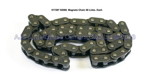 MAGNETO CHAIN 58 LINKS 3/8 x .225