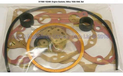 ENGINE GASKETS; 500; 1938-48   HEAD GASKET INCLUDED