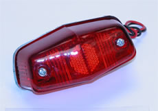 REAR LAMP  ASSEMBLY (LUCAS L525 PATT.) FITTED TO 1953-54 MODELS