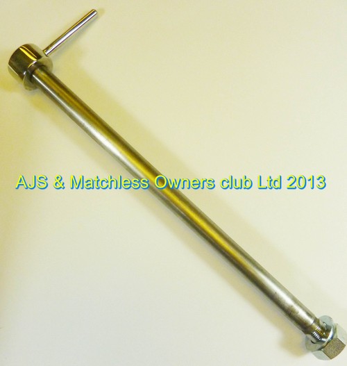 SPINDLE: REAR WHEEL  SOLID    NO NUT OR WASHER SUPPLIED
