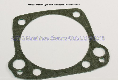 CYLINDER BASE THICK GASKET. 1956-1963 ONLY