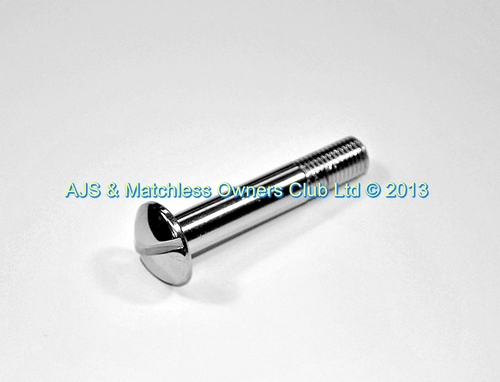 BOLT DUAL SEAT REAR 1957- 68 ONLY POLISHED STAINLESS