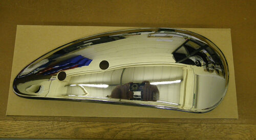 CHROME PETROL TANK PANEL SINGLES AND TWINS RIGHT HAND SIDE