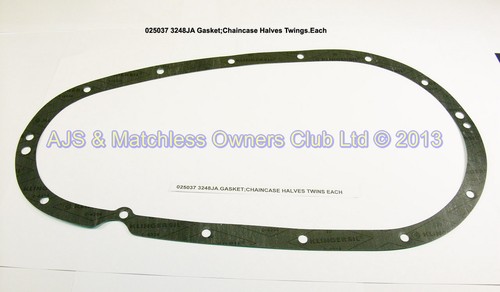 GASKET:ALLOY CHAINCASE HALVES TWINS ONLY ALTERNATOR MODELS 1958 ONWARDS