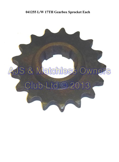 LIGHTWEIGHT 17 TOOTH GEARBOX SPROCKET