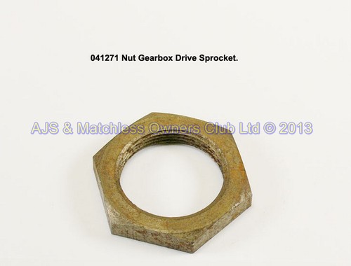 NUT GEARBOX DRIVE SPROCKET L/W GEARBOX