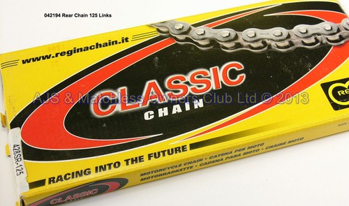 REAR CHAIN: 125 LINKS 1/2 X .305