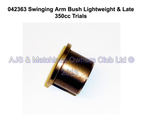 SWING ARM BUSH LIGHTWEIGHTS & LATE H/W TRIALS ONLY