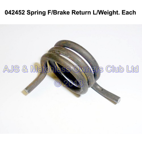 SPRING  FOOT BRAKE RETURN LIGHTWEIGHT MODELS ONLY