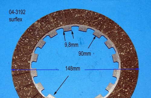 CLUTCH PLATE:DOUBLE SIDED AMC --  GENUINE  SURFLEX