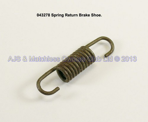 SPRING RETURN BRAKE SHOE