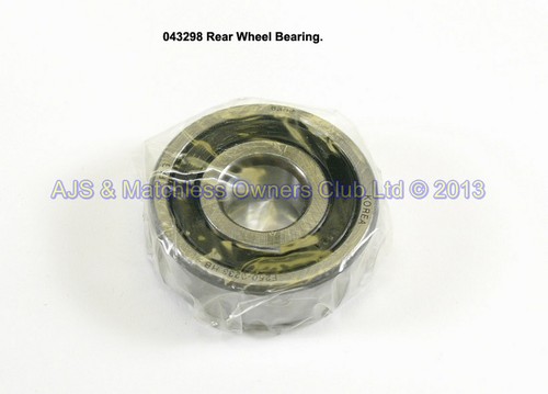 REAR WHEEL BEARING LIGHTWEIGHTS  - 6302 2RS2