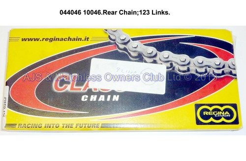 REAR CHAIN: 123 LINKS 1/2 X .305 LIGHTWEIGHT MODELS 1962 ON