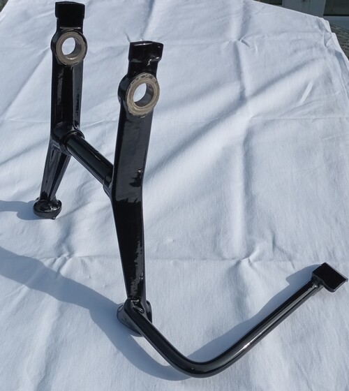 TWIN EXHAUST EASY UP CENTRE STAND WITH FOOT EXTENSION BAR