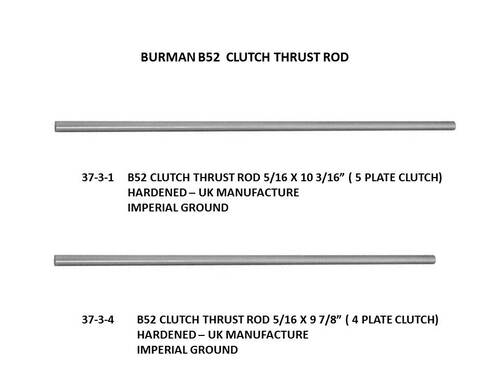 B52 CLUTCH THRUST ROD  5/16 X 9 7/8 (FOR FOUR PLATE CLUTCH)