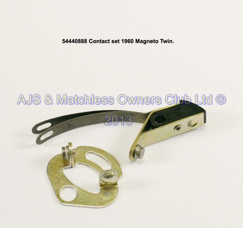 CONTACT SET; 1960 ONWARDS  MAGNETO TWIN AND N1C COMP MAGS WITH STEEL BACKPLATE