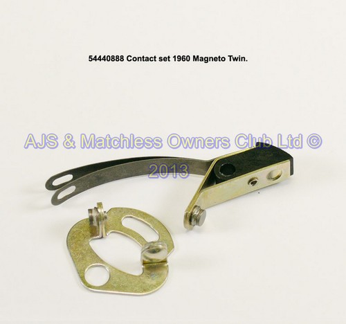 CONTACT SET: K2F  MAGNETO TWIN AND N1C COMP MAGS WITH STEEL BACKPLATE