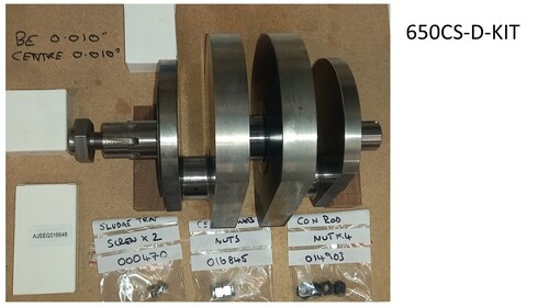 COMPLETE CRANKSHAFT KIT FOR 650 DYNAMO TWINS